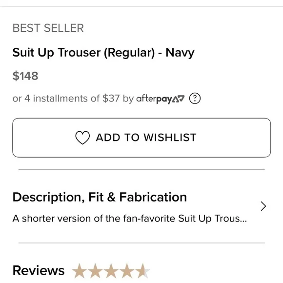 Alo Navy Wide-Leg Pants never worn brand new without tags - Picture 6 of 8